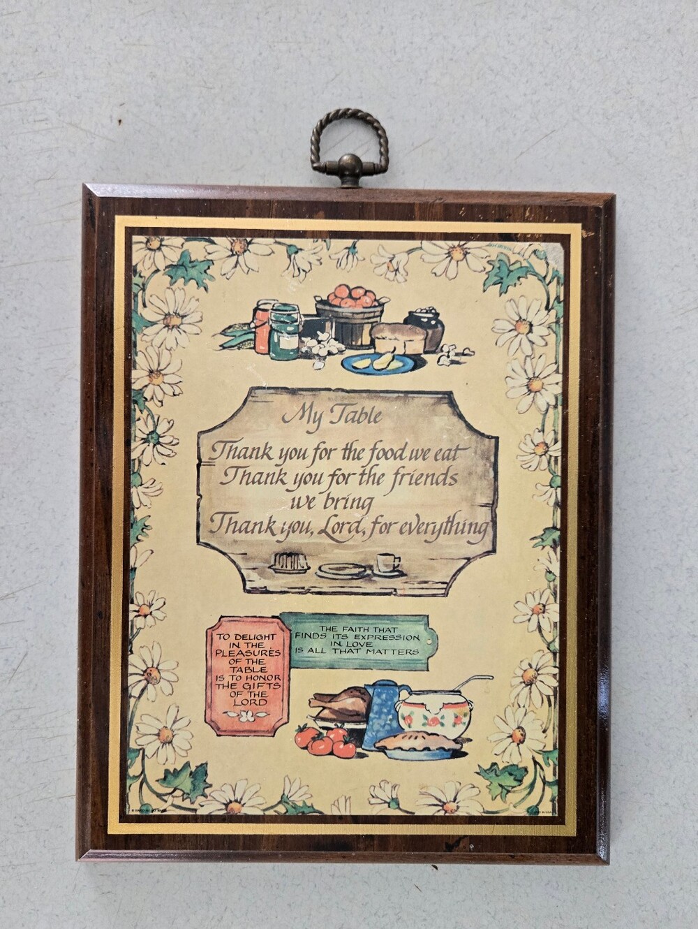 Wood Wall Decor Kitchen Vintage